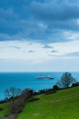 Ness Cove Beach, South West Coast Path, Shaldon, Teignmouth, Devon, England, Europe