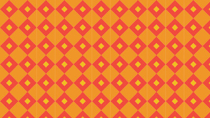Orange rhombuses seamless pattern 