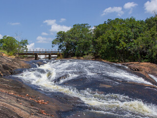 Fototapeta na wymiar rapids of water or waterfalls, a landscape that brings beautiful things from nature