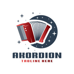 accordion musical instrument logo