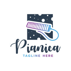 pianica musical instrument logo