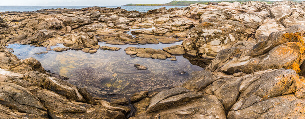 Tide Pools on Lava Formations, Makaluapuna Point, Kapalua, Maui, Hawaii, USA