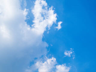 Sky at morning natural color with little clouds background texture