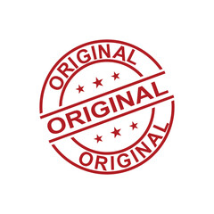 Original round stamp icon vector