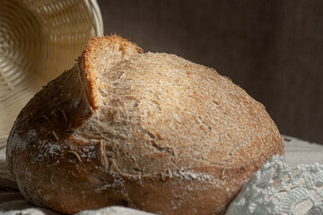 Crusty rosemary oregano sourdough bread
