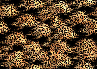 abstract seamless leopard print texture design	