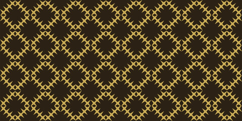 Abstract background pattern with seamless ornaments on a black background. Vector graphics