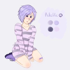 Purple girl