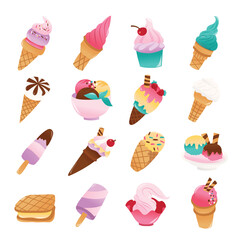 Super Cute Ice Creams Set