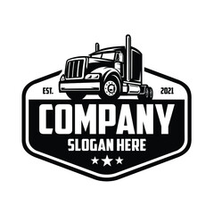 Trucking Logo. Trucking Company Logo Design. Premium Logo Vector Isolated