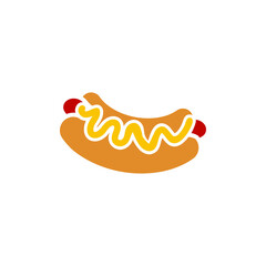 Hot dog icon design template vector illustration
