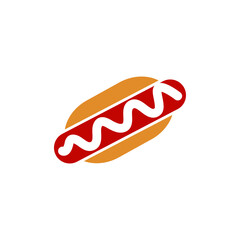 Hot dog icon design template vector illustration