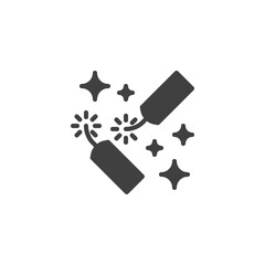 Explosive firecracker vector icon