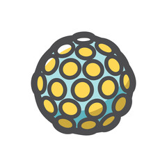 Disco Light Ball Vector icon Cartoon illustration