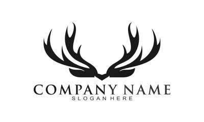 Obraz premium Deer horn elegant logo