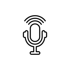 podcast icon design vector template