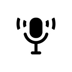 podcast icon design vector template