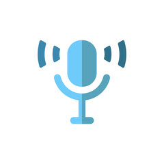 podcast icon design vector template