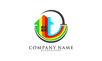 House painting creative vector logo