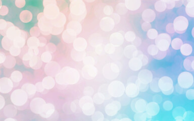 Colorful abstract background with pastel bokeh lights for background and wallpaper