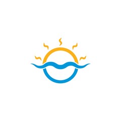 sun Logo Icon Vector illustration