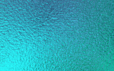 Teal green blue foil paper texture background.