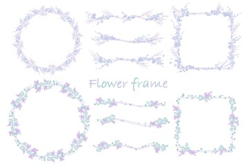 優しいタッチのお花フレームセット