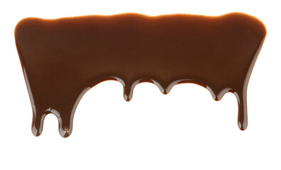 Melted chocolate dripping pattern