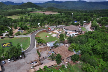 Take a helicopter ride to see the Suphanburi attractions.