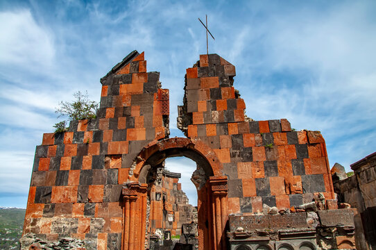 Surb Amenaprkich (Saint All Savior) Church ruins of the Havuts Tar monastery in Armenia
