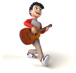 Fun 3D Asian teenager with a manga style