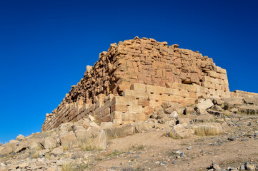 Tall-e Takht, the Throne Hill, or the Throne of Solomon, a citadel located at Pasargadae in Iran