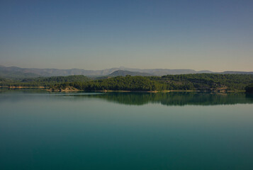 The Sichar reservoir in Ribesalbes, Castellon