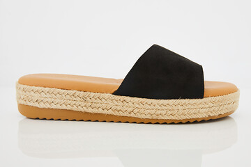 Comfortable women's sandal on white background