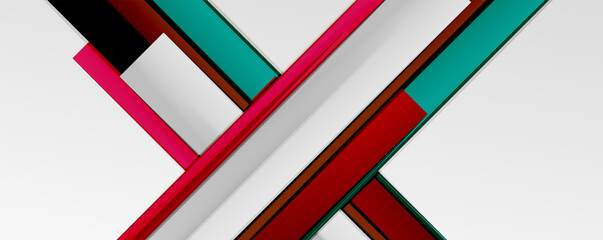 Color abstract lines trendy geometric background for business or technology presentation, internet poster or web brochure cover, wallpaper