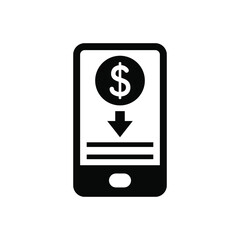 Mobile money payment icon