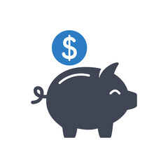 Piggy bank icon