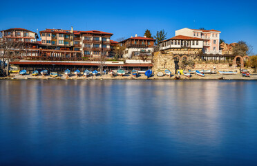 view of the old town of Nesebar, Bulgaria
