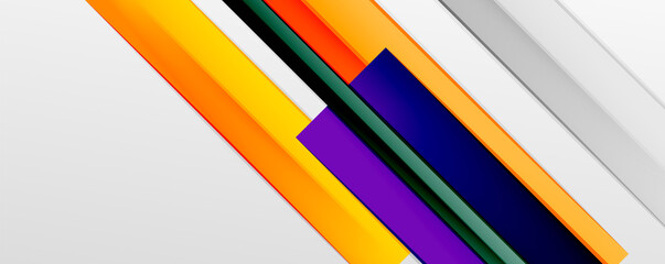 Multicolored lines background. Design template for business or technology presentations, internet posters or web brochure covers