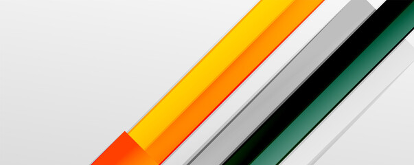 Multicolored lines background. Design template for business or technology presentations, internet posters or web brochure covers