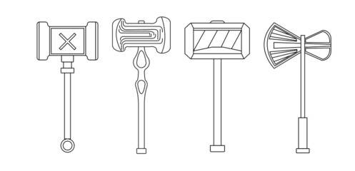 set of four vector linear hammers.