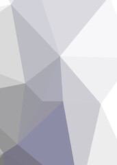 Abstract color Low-Polygones Generative Art background illustration