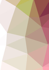 Abstract color Low-Polygones Generative Art background illustration