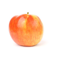 Ripe tasty apple isolated on white background.