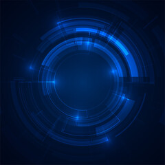 Abstract futuristic circles