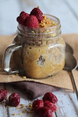 mug cake pistache et framboise