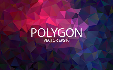 Polygon Abstract Backgrounds. Colorful Vector Banner. Vector eps 10.