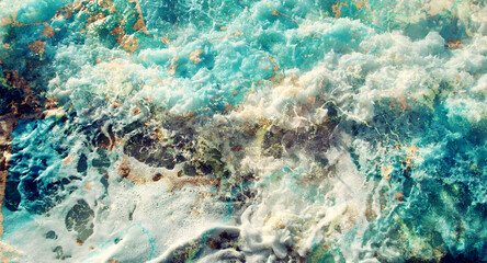 abstract background of waves of water creating swirls and ripples