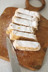 Homemade traditional apple pastila
