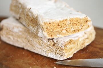 Homemade traditional apple pastila